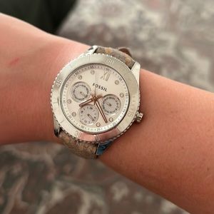 Snakeskin Fossil Watch